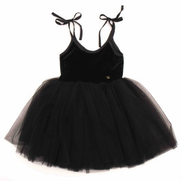 Rent Dolly by Le Petit Tom Velvet Sabrina Tutu Dress in Black