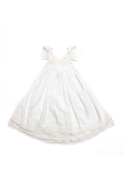 Rent Tea Princess French Vanilla Dress in Off White