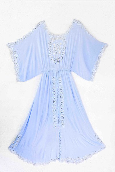 baby blue maternity maxi dress