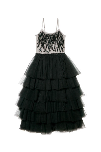 black long tutu dress