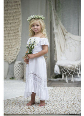 Tea Princess Scarlett Top & Skirt in Off White