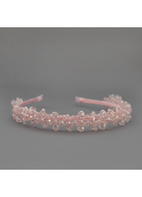 Sienna Likes to Party Czarina Crystal Crown Headband in Pink