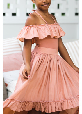 Tea Princess Monet Maxi Skirt in Dark Pink
