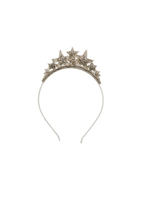 The Posh Society Persephone Star Crown Headband in Silver