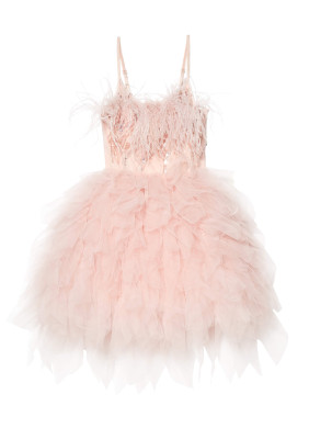 Tutu du Monde Bebe Jewel Flower Tutu Dress in Pink Pearl Mix