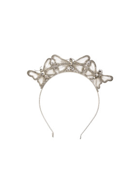 Sienna Likes to Party Czarina Crystal Crown Headband in Neutral