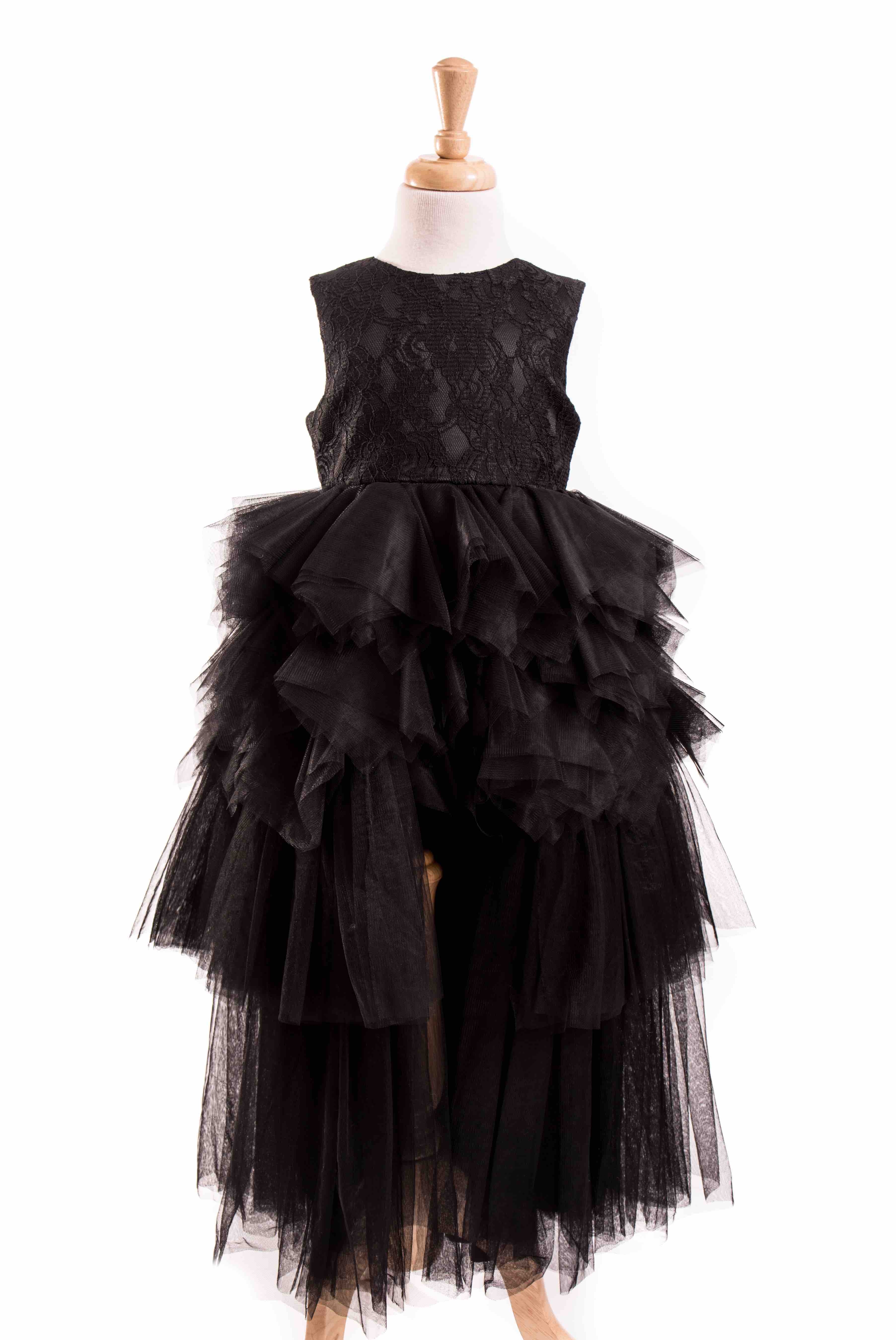 Vulkan For nylig Række ud Rent DOLLY by Le Petit Tom Daring High-Low Dress in Black