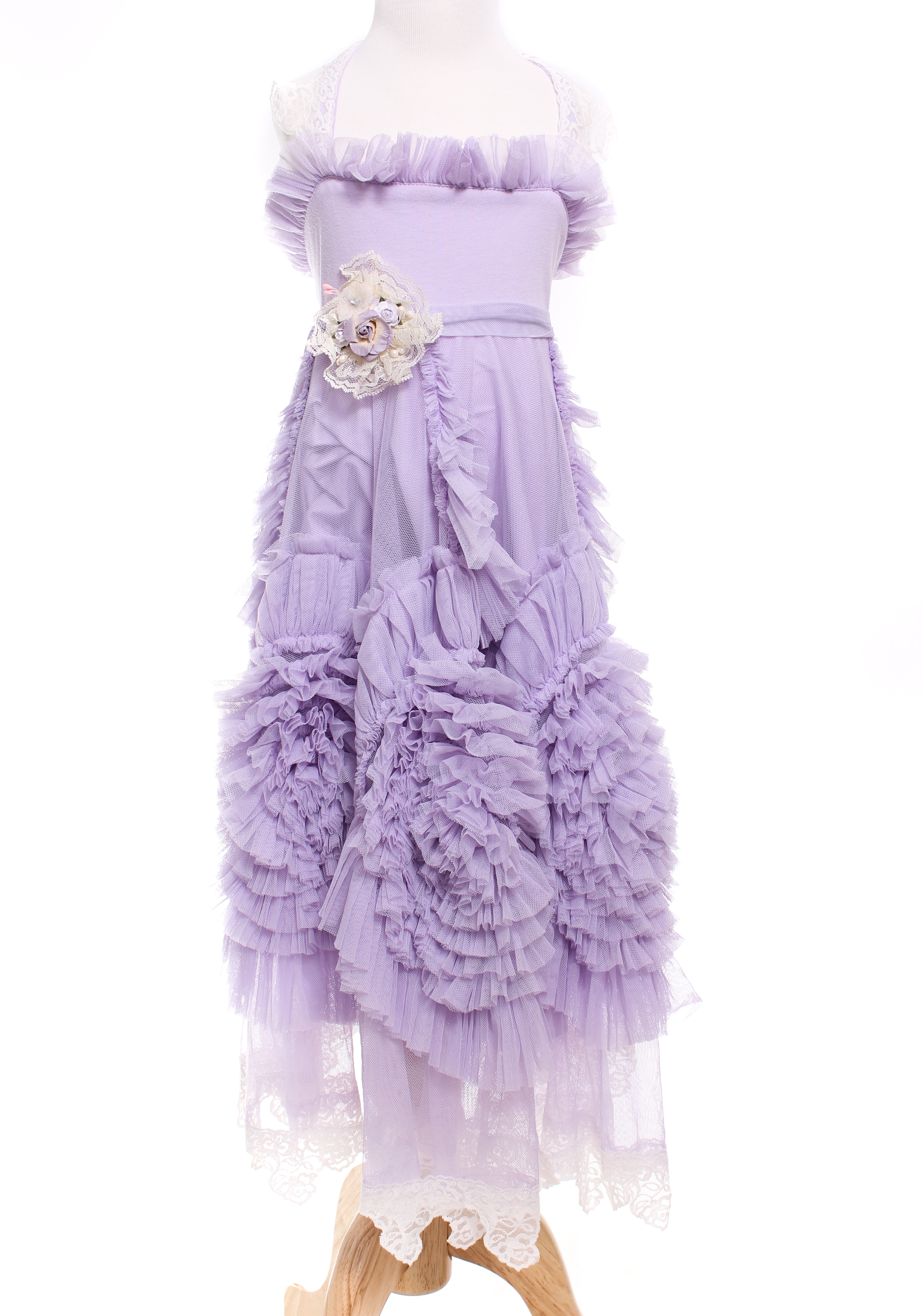 lavender colour long frocks