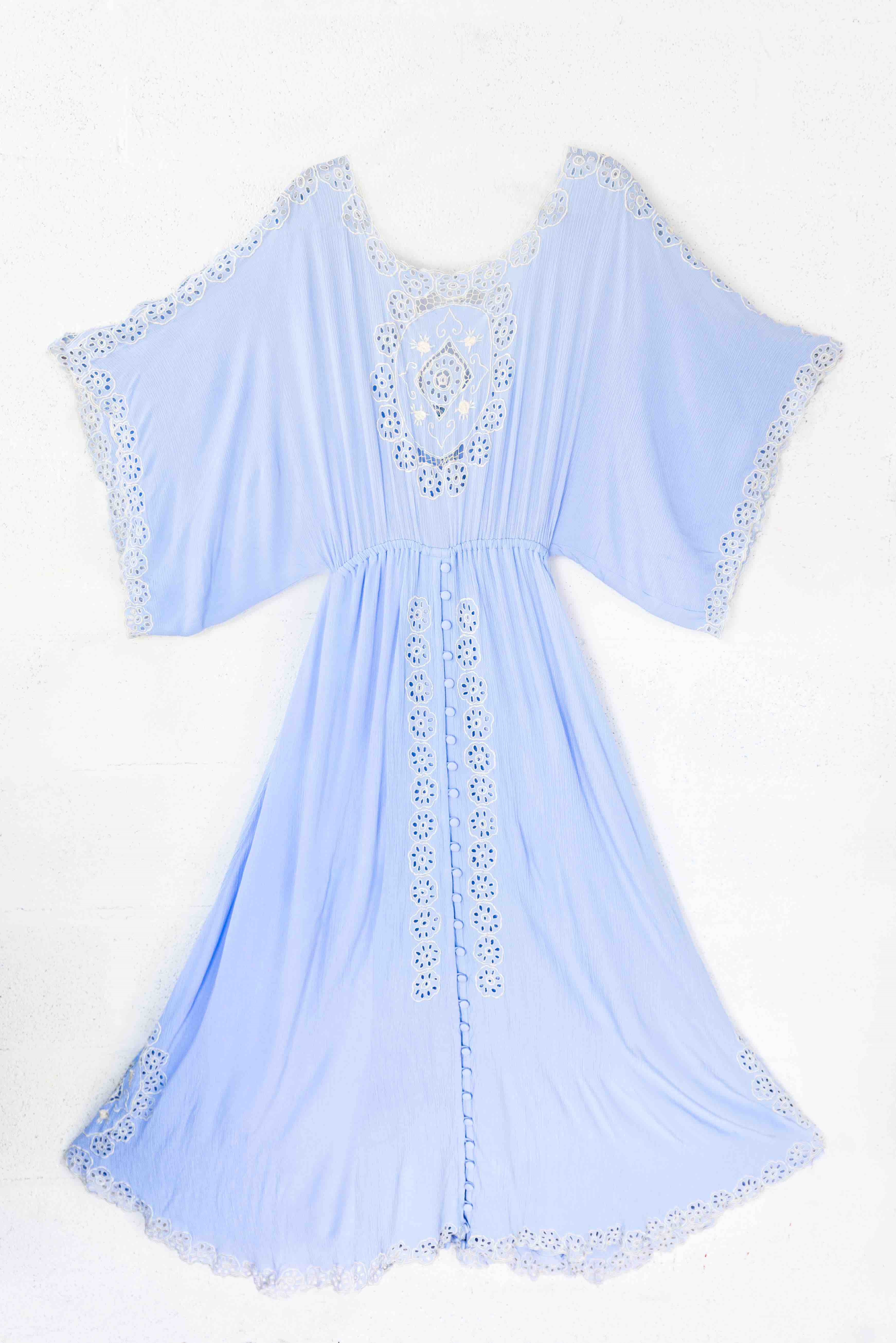 powder blue maxi dress